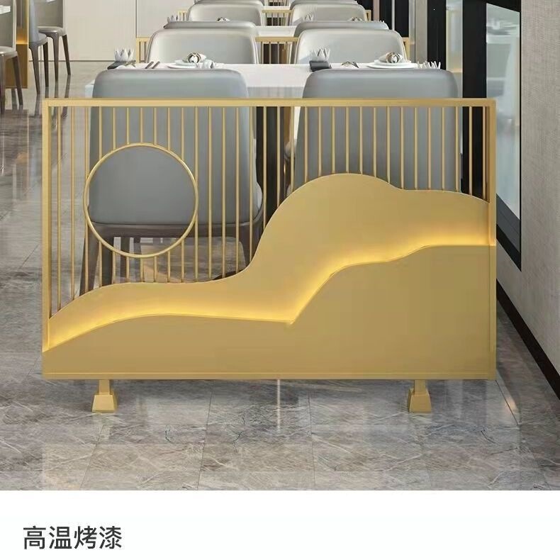 Restaurant Booth Partition Iron Art Low Partition Wall Hot Pot Restaurant Bar Aisle Fence Decorative Guardrail Screen Partition