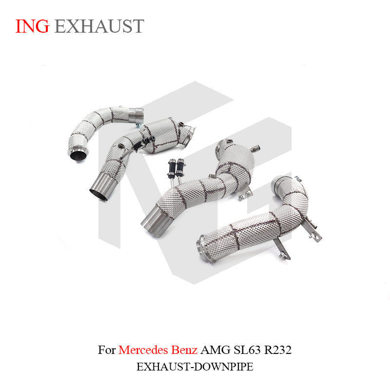Suitable for Mercedes-Benz AMG SL63 R232 stainless steel car exhaust muffler downpipe