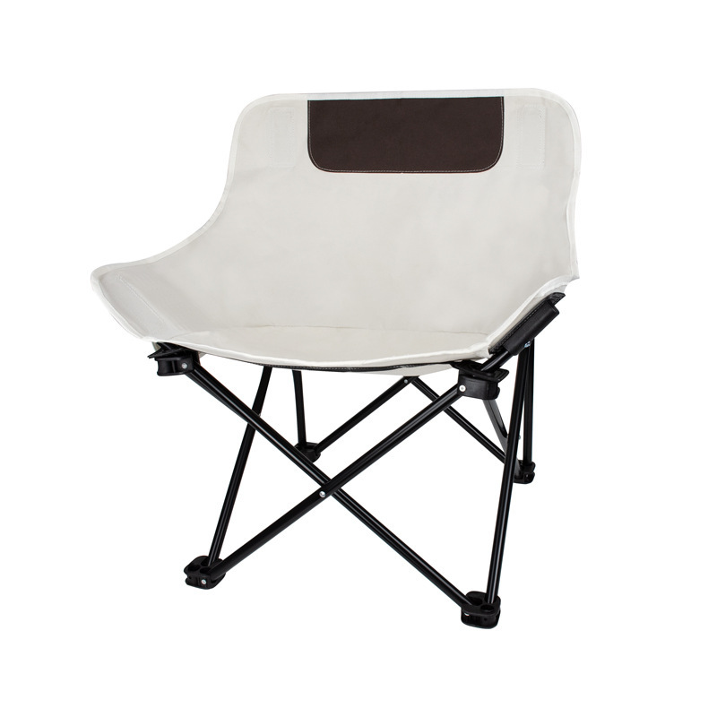 White moon chair (brown backrest)