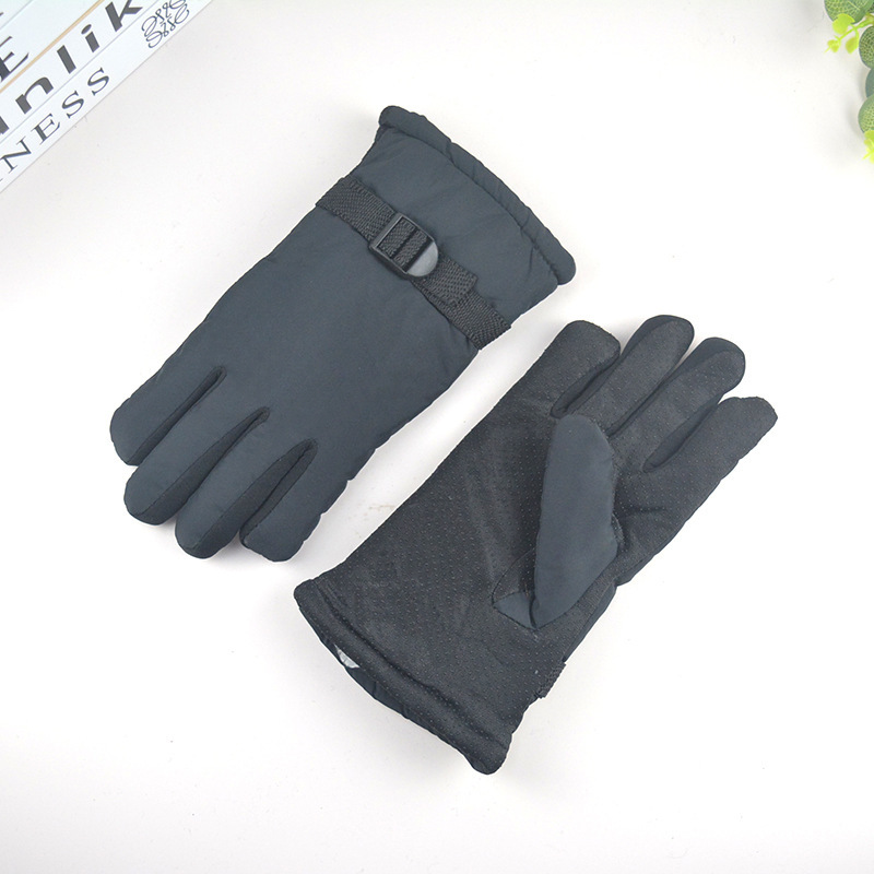 新型冬スキー手袋男女カップル防風防寒滑り止めベルベット保温屋外サイクリング手袋卸売り|undefined