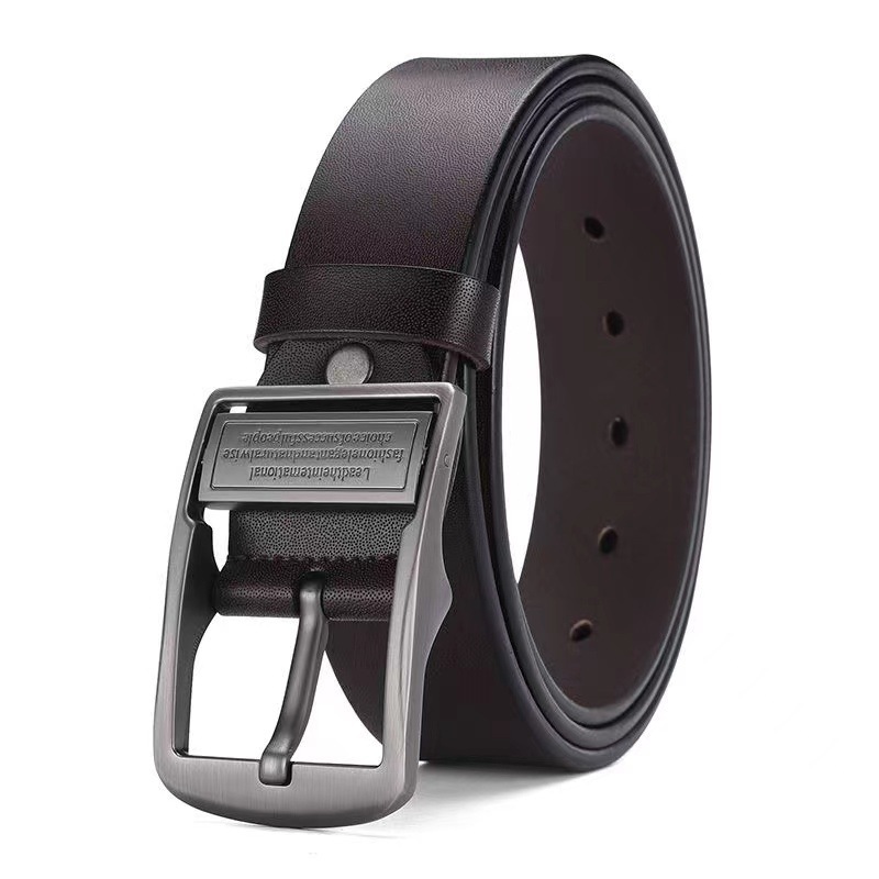 2025 New Double-Sided Pin Buckle Rotatable Versatile Business Fashion Casual Leather Men's Belt_voghion.com