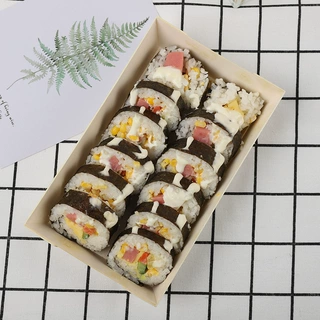 梯形木盒寿司底托木制三明治包装盒西点盒礼盒甜点烘培分装蛋糕盒