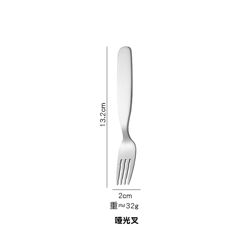 304ステンレス児童フォークスプーン短柄補助食児童食事かわいい携帯赤ちゃんがスプーン食器を食べる|undefined