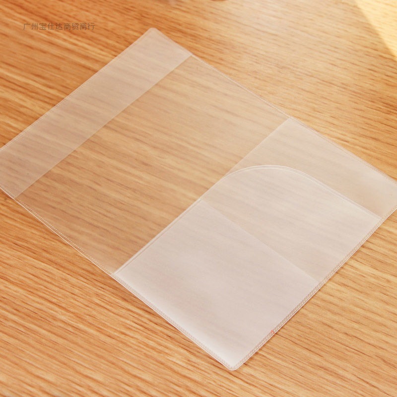 Cubierta de protección de pasaporte de PVC para viajes al extranjero, tarjeta múltiple, cubierta de pasaporte impermeable transparente esmerilada para estudiar en el extranjero