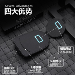 New Car Headmount Glasses Clip Multifunction Sunshade Card Ticket Organizer Bag Eyeglass Holder Car Sun Glasses Case