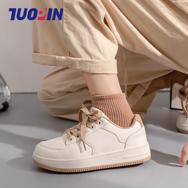 Tupin small white shoes thick-soled big-...