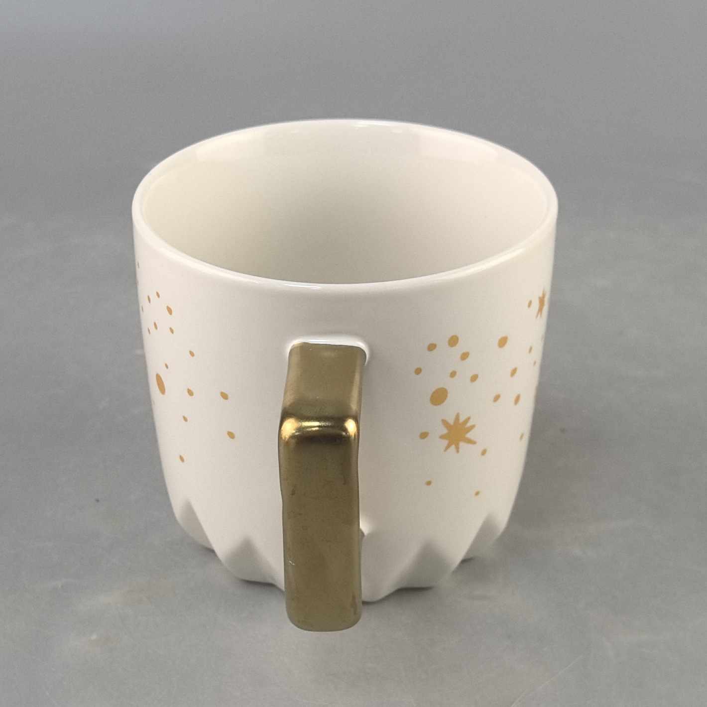 Taza de oro estrella para parejas taza de café de cerámica de gran capacidad regalo taza de agua de cerámica logotipo impresa grabado