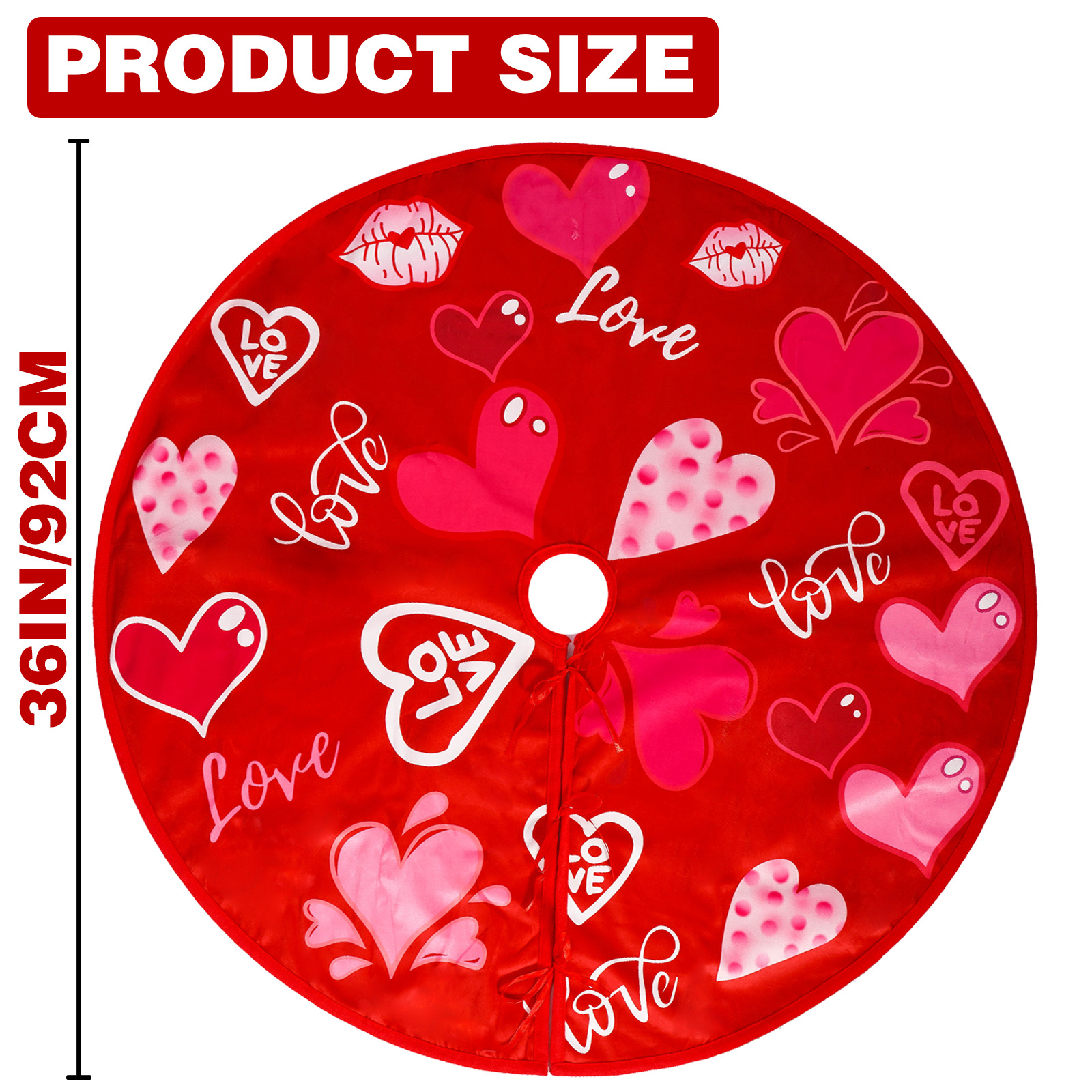 Fronteriza irlandesa del día del amor del día de San Valentín del día del árbol de doble cara del día del