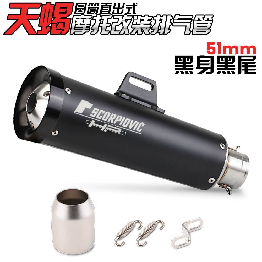 Мотоциклетная выхлопная система Huanglong 3/600 FZ800 TMAX500/530 модифицированная ZX6R Z800 Fried Street Scorpio exhaust pipe