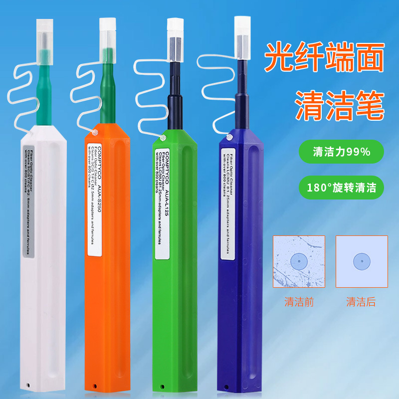 Sc/Lc Fiber Optic Cleaning Pen One-Touch Flange Adapter Connector Cleaner 2.5/1.25mm Efficient Cleaning