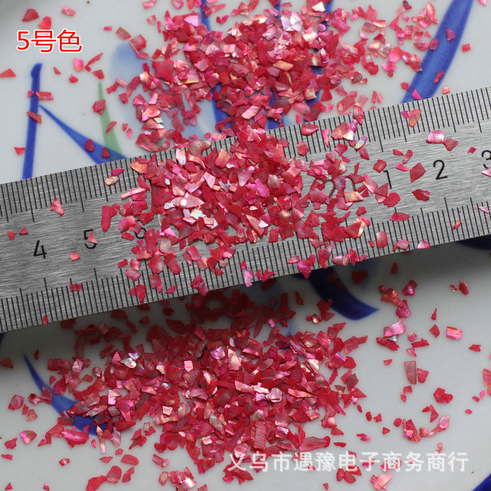 New 1-3mm ultra-thin colorful abalone shellfish fragments nail art irregular shell sequins diy nail jewelry wholesale
