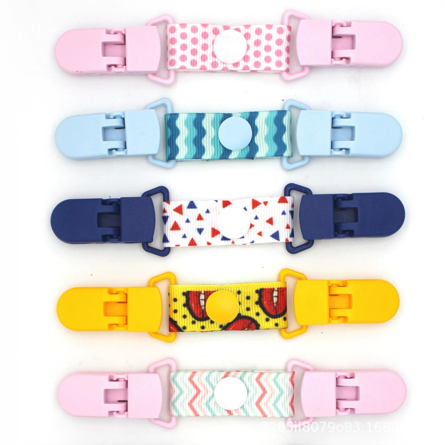 Зажим для платка 15 мм, односторонний, с термотрансферной печатью, двусторонний, милый, многофункциональный, для хранения, с мультяшным дизайном, детский