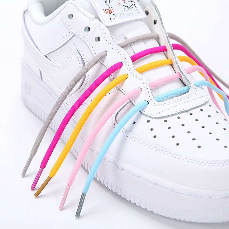 Elastic Shoelaces Capsule Set, 105 cm, 2 Laces + 2 Capsule Buckles, Sport Footwear Kit
