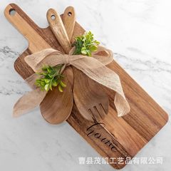 跨境新品相思木砧板木制切菜板礼品套装熟食板水果面包盘乔迁礼