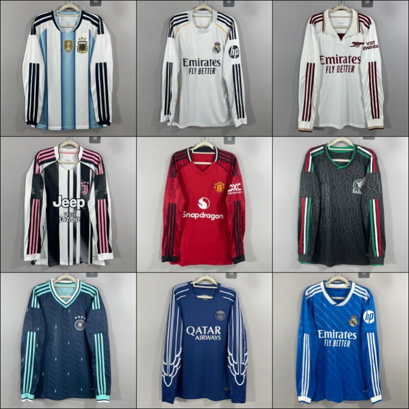 Thai Version 2526 Popular Long-Sleeve Mexico Germany Argentina Brazil Real Madrid National Team High-Quality Wholesale Source Thai Version 2526 Popular Long-Sleeve Mexico Germany Argentina Brazil Real Madrid National Team High-Quality Wholesale Source