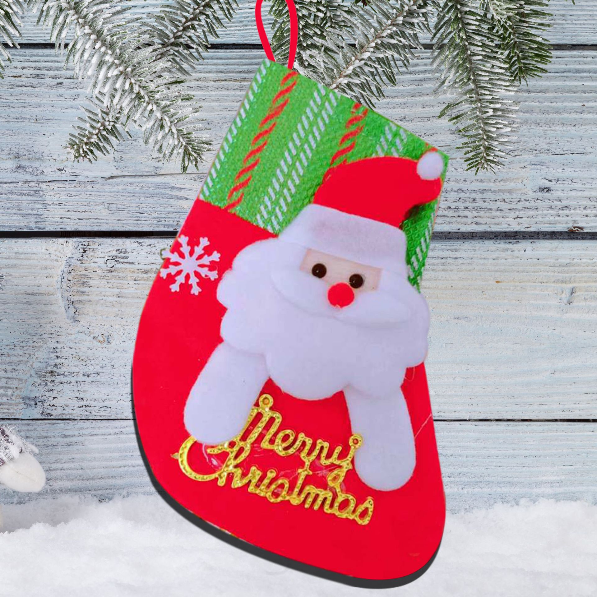 Medias de Navidad transfronterizas pequeñas, viejos, muñecos de nieve, bolsas de regalo de Navidad, decoraciones de Navidad, colgantes de árbol de Navidad, dulces