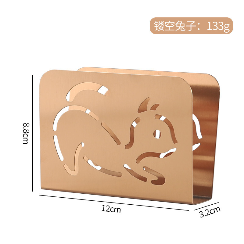 北欧ins金色三角形ステンレスティッシュホルダー洋食店カフェホテルテーブル金属ナプキンホルダー|undefined