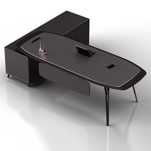 Boss Desk Simple Modern Supervisor Manager Executive Desk President Office Chairman Office Desk and Chair Combination