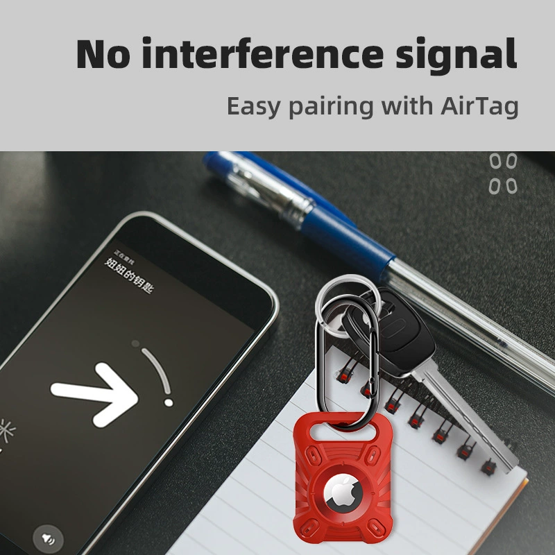 Подходит для Apple AirTag, защитный силиконовый TPU-чехол «инопланетная броня» для трекера против потери, водо/пыле/ударозащитный, в наличии