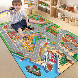 儿童玩具梦想垫亲子互动游戏大地毯怪物建筑汽车教育地垫跨境现货