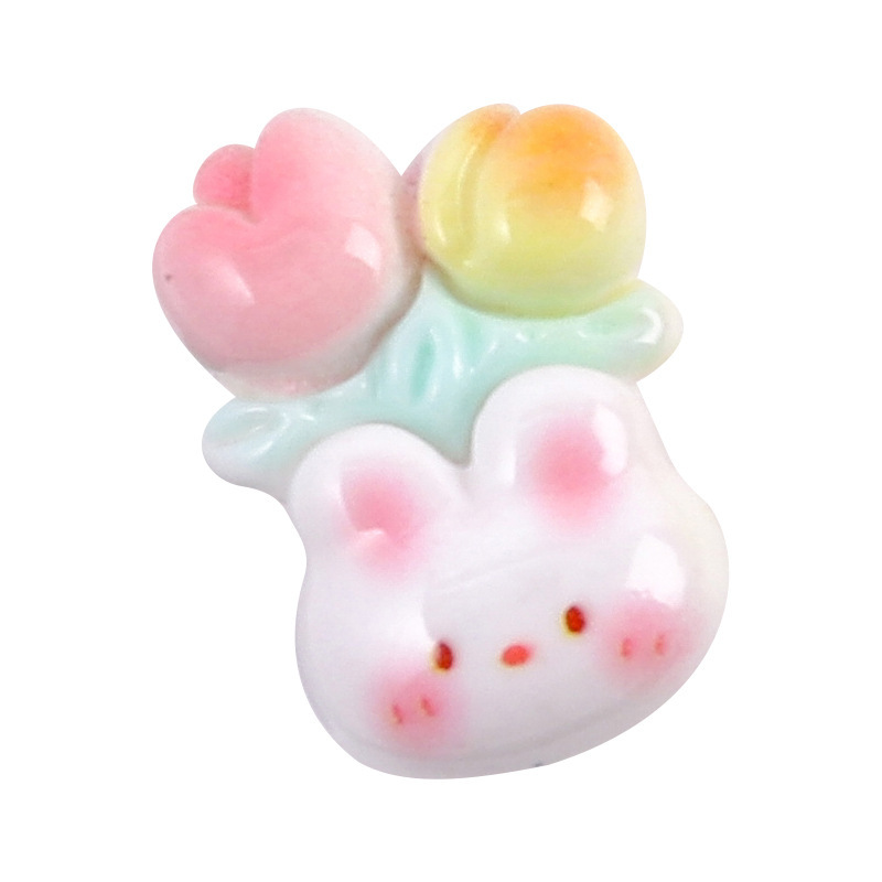 新しいかわいいサボテン植木鉢 diy クリーム接着剤携帯電話ケースヘアピンアクセサリー光沢のあるミニ手作りヘアピンステッカー|undefined