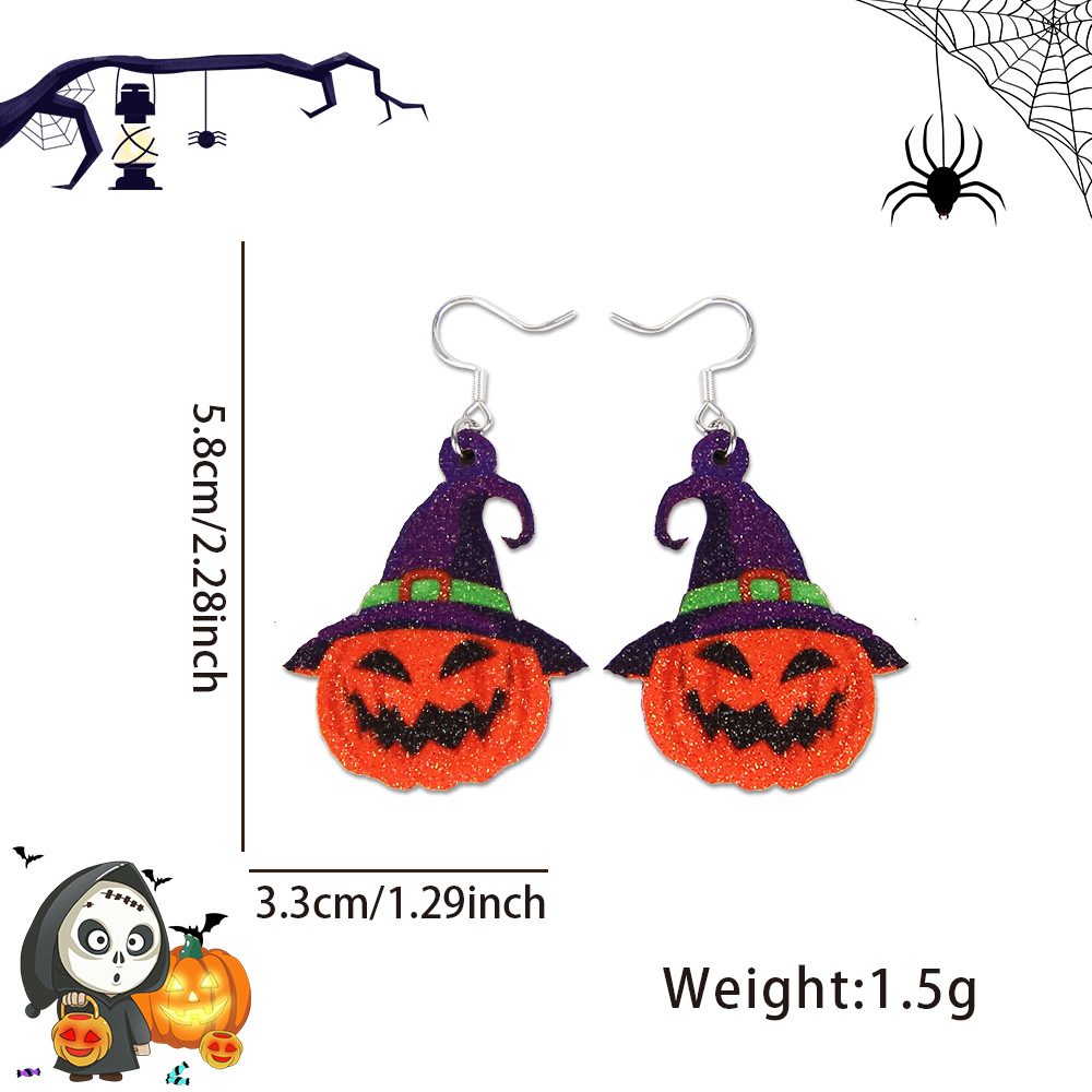 Amazon nuevos pendientes de Halloween araña murciélago pendientes adultos niños decoración de fiesta horrores extraños pendientes