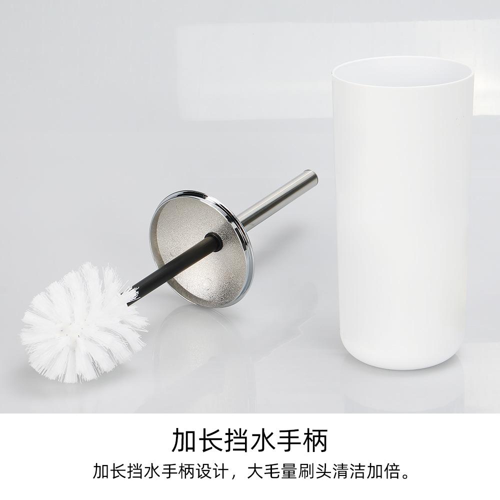 Cepillo de inodoro de mango largo de acero inoxidable de nuevo estilo cepillo de limpieza de baño simple