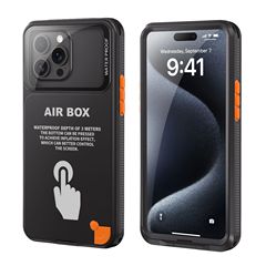 紅辣椒6.7寸適用蘋果12以上6.1手機13防水潛水手機殼14戶外15防雨