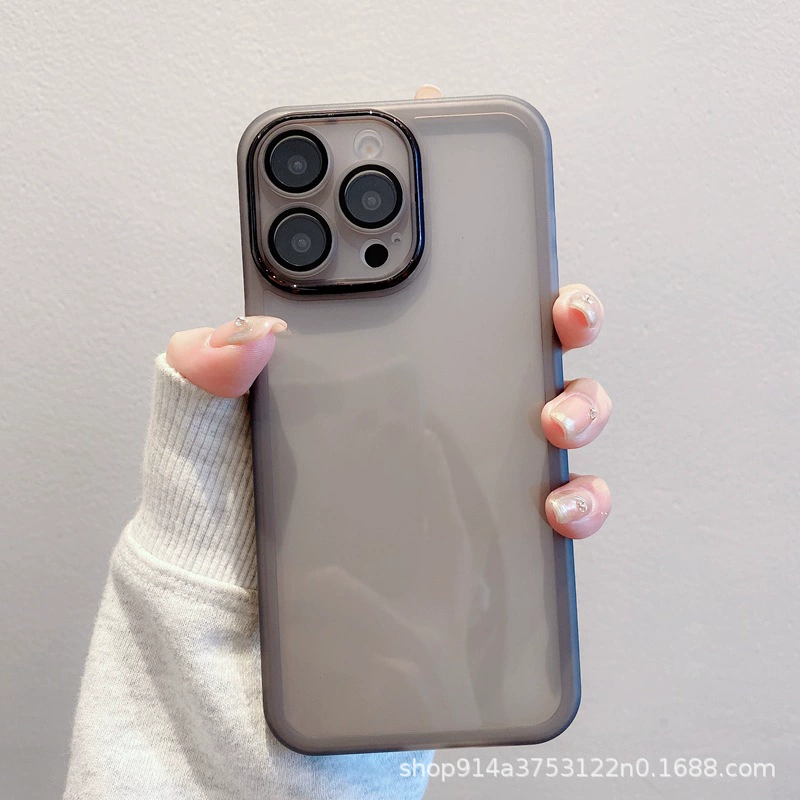Чехол для телефона Apple iPhone 15, стеклянная защита камеры, тонкое матовое покрытие