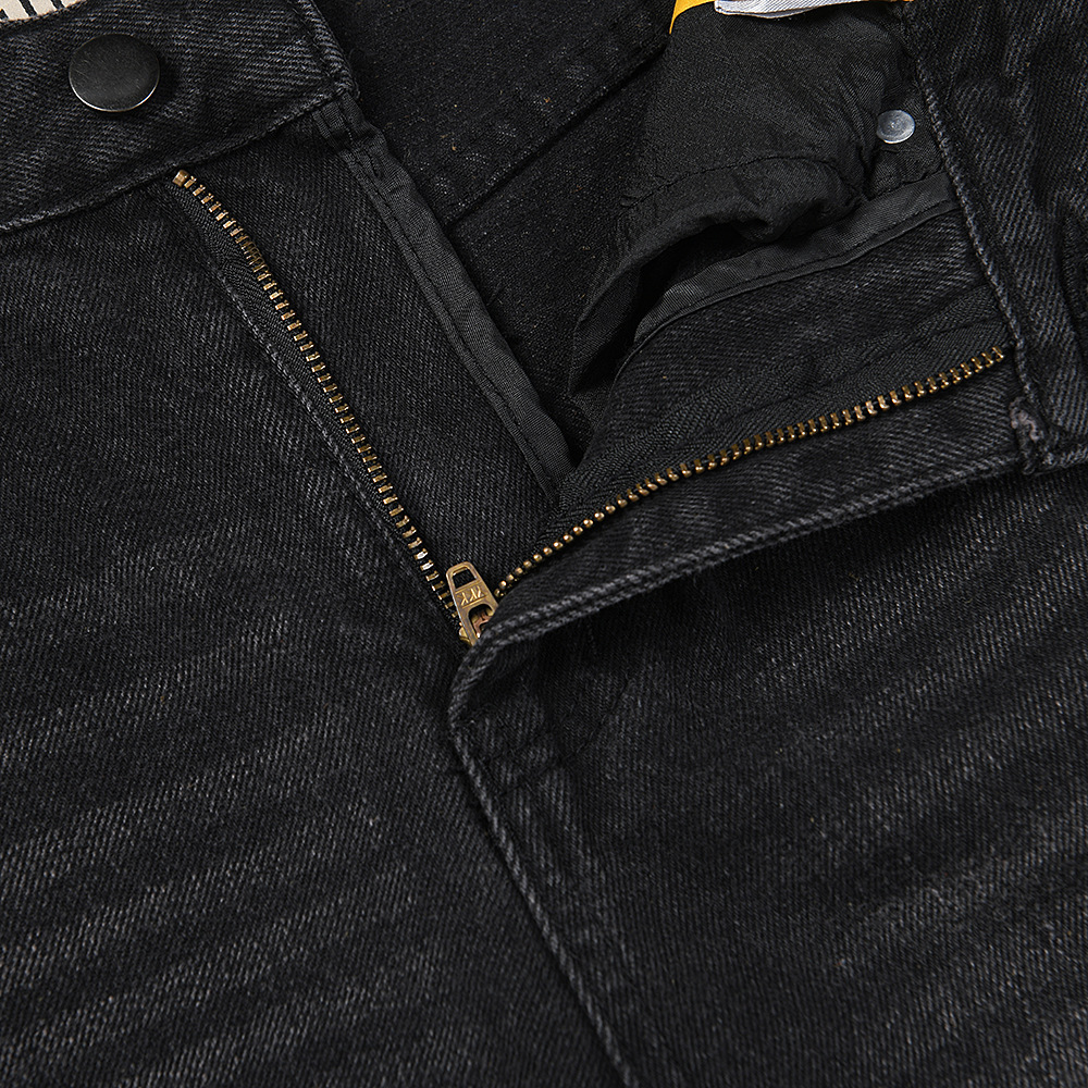 gall Foreign Trade Cross-border Wholesale American High Street Straight Raw Edge Jeans For Men, Trendy Loose-fitting_mkmklike.com