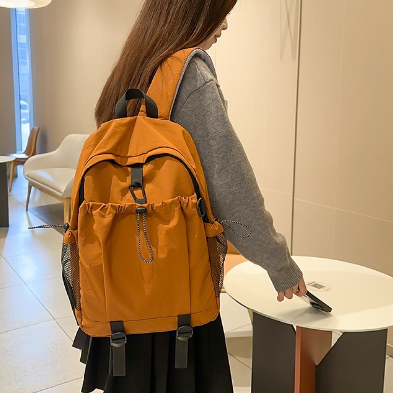 Mochila femenina casual de todo fósforo de nuevo estilo para estudiantes de secundaria y preparatoria, mochila escolar de reducción de carga de gran capacidad, mochila de viaje simple