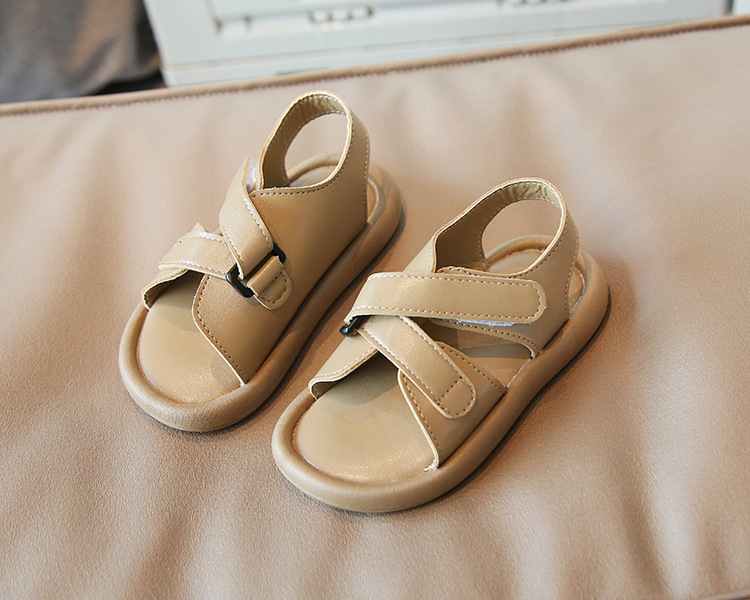 Versione coreana casual Velcro 2022 estate nuove scarpe da spiaggia per ragazzi e ragazze tendenza per sandali per bambini di piccole e medie dimensioni_voghion.com