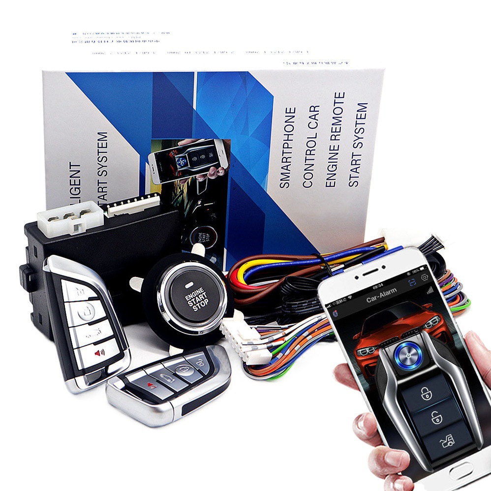 [Foreign trade exclusive] universal Bluetooth mobile phone control car series Unified Key start modification Remote Start kit