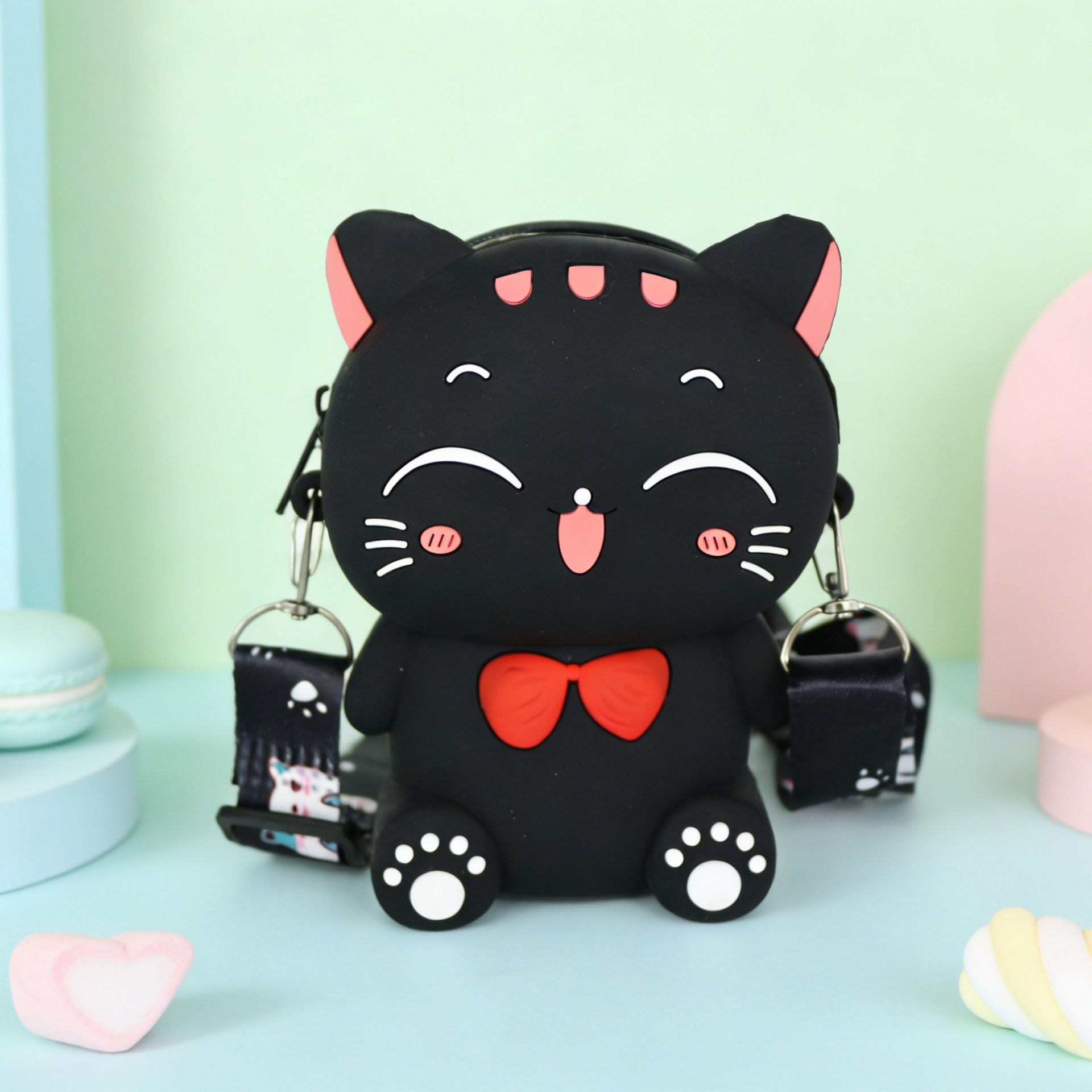 검은 고양이 숄더백
