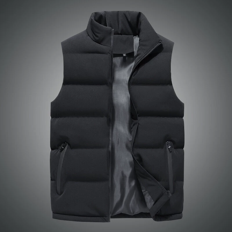 Demi-season vest, keep warm windproof jacket sleevless, slim fit