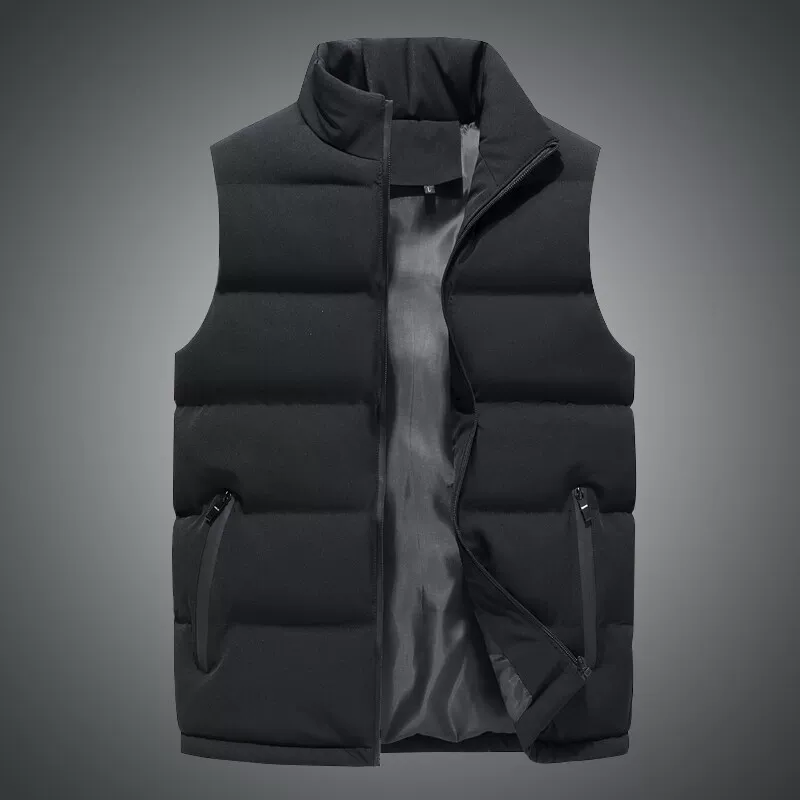 Demi-season vest, keep warm windproof jacket sleevless, slim fit