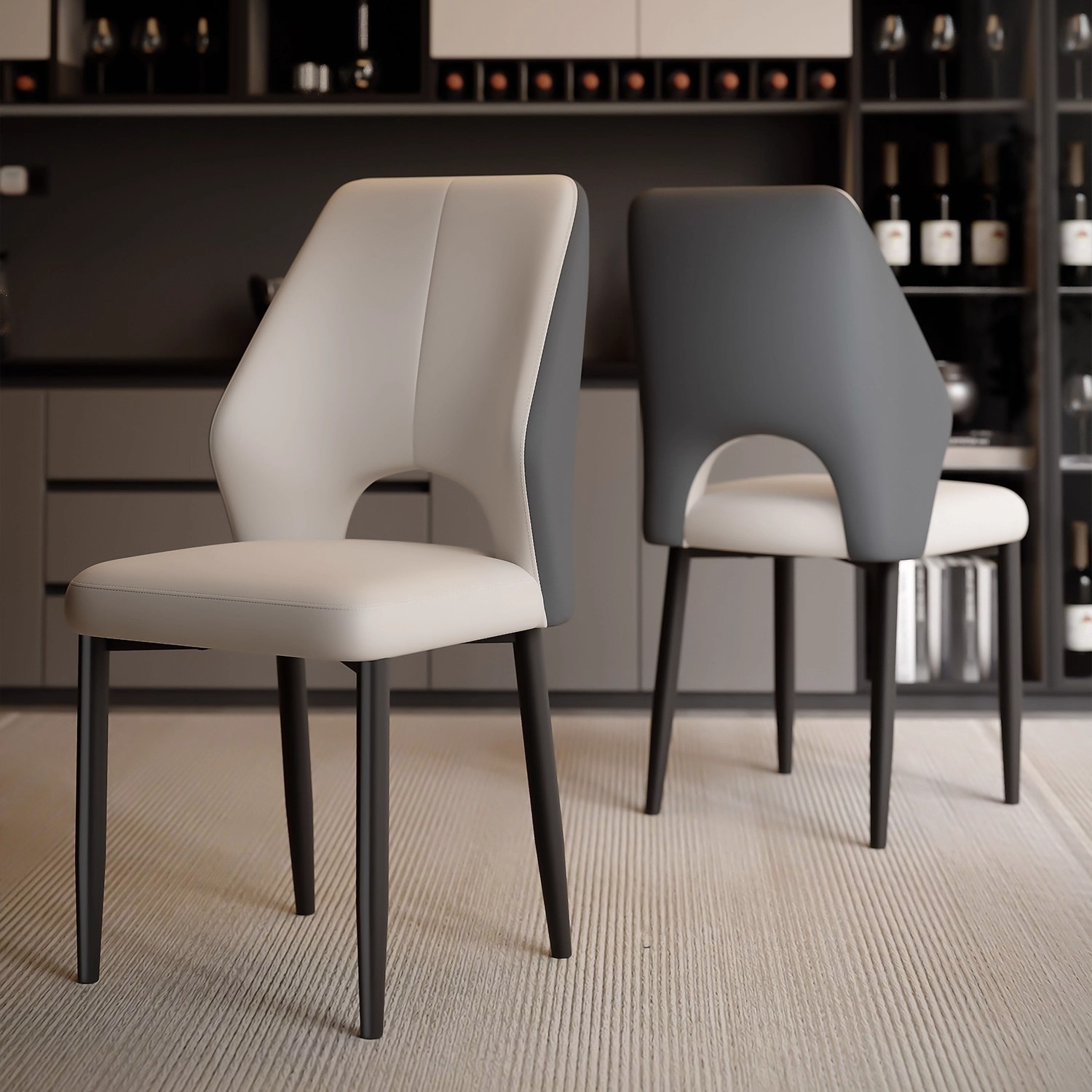 Silla de comedor silla de respaldo silla de comedor taburetes silla de lujo ligera alta sensación moderna simple silla de comedor doméstica nueva