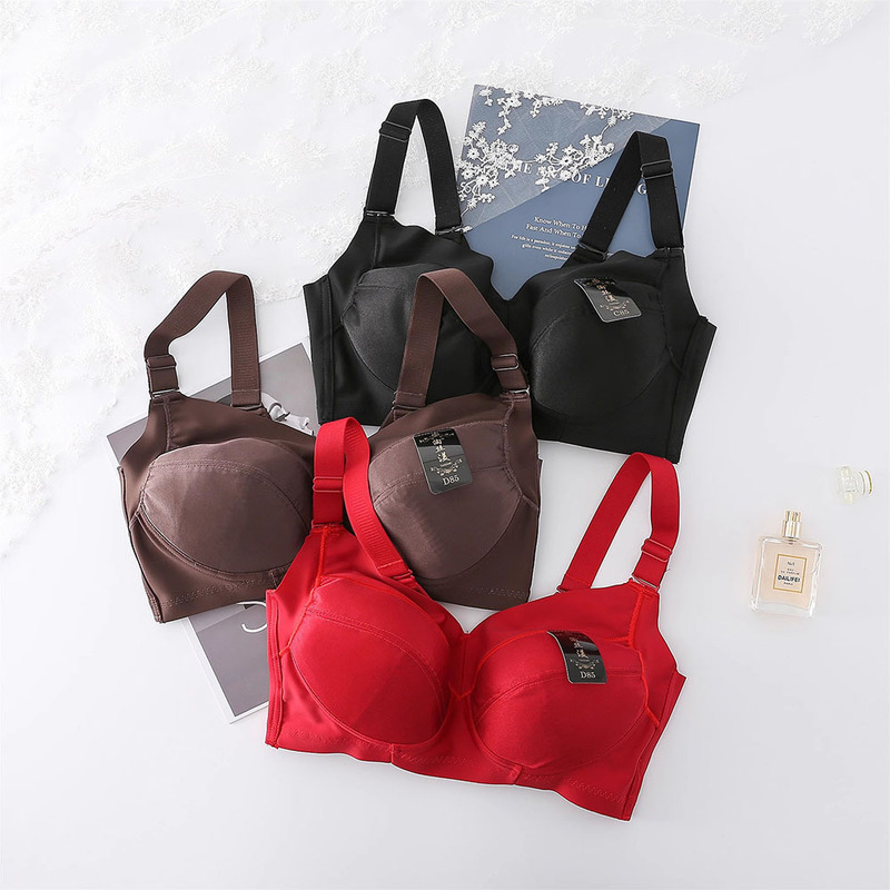 Foreign trade seamless wireless bra 200kg plus size bra plus size plus size full cup bra without steel support