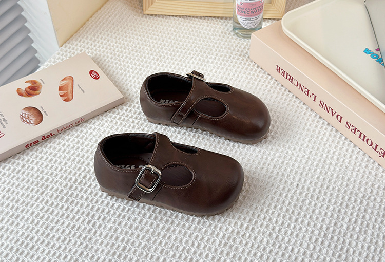 Chaussures mary jane en cuir élégantes pour filles printemps_voghion.com