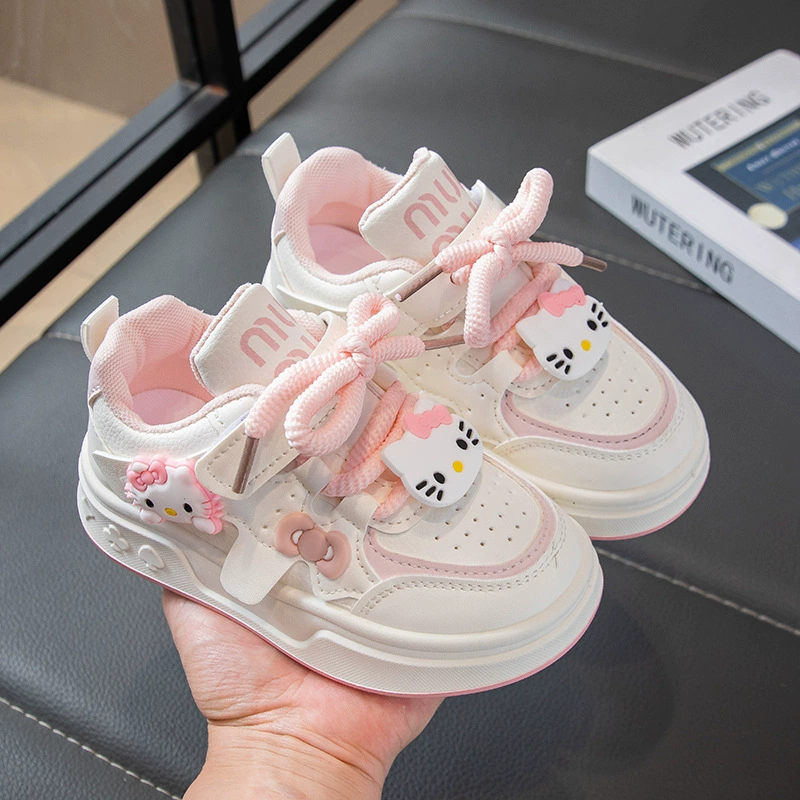 Children's fashionable sneakers, non-slip white shoes with velcro for leisure, footwear, autumn, city style, soft sole