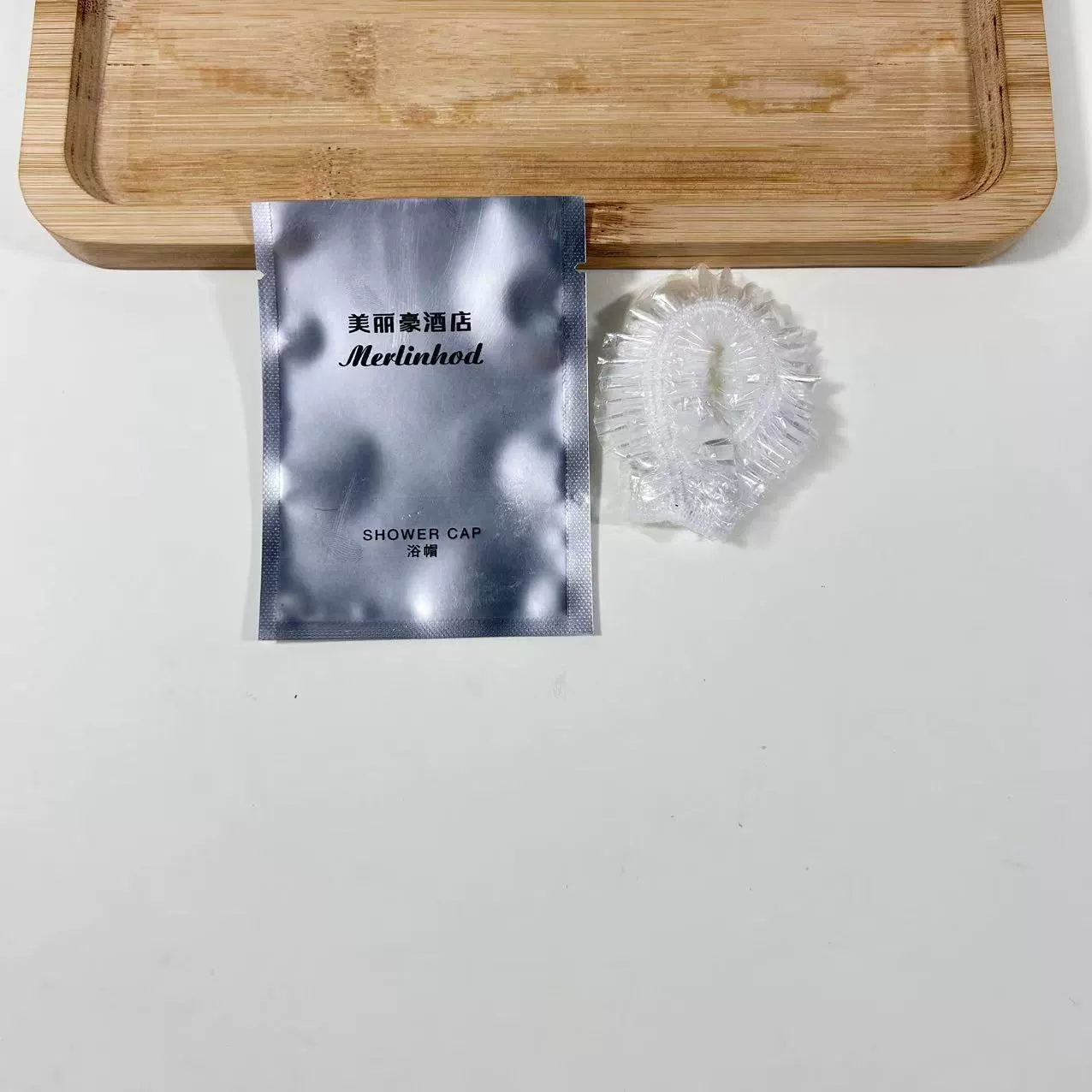 Одноразовая шапочка для душа для гостиничных номеров, водонепроницаемая и пыленепроницаемая шапочка для душа из ПЭ материала