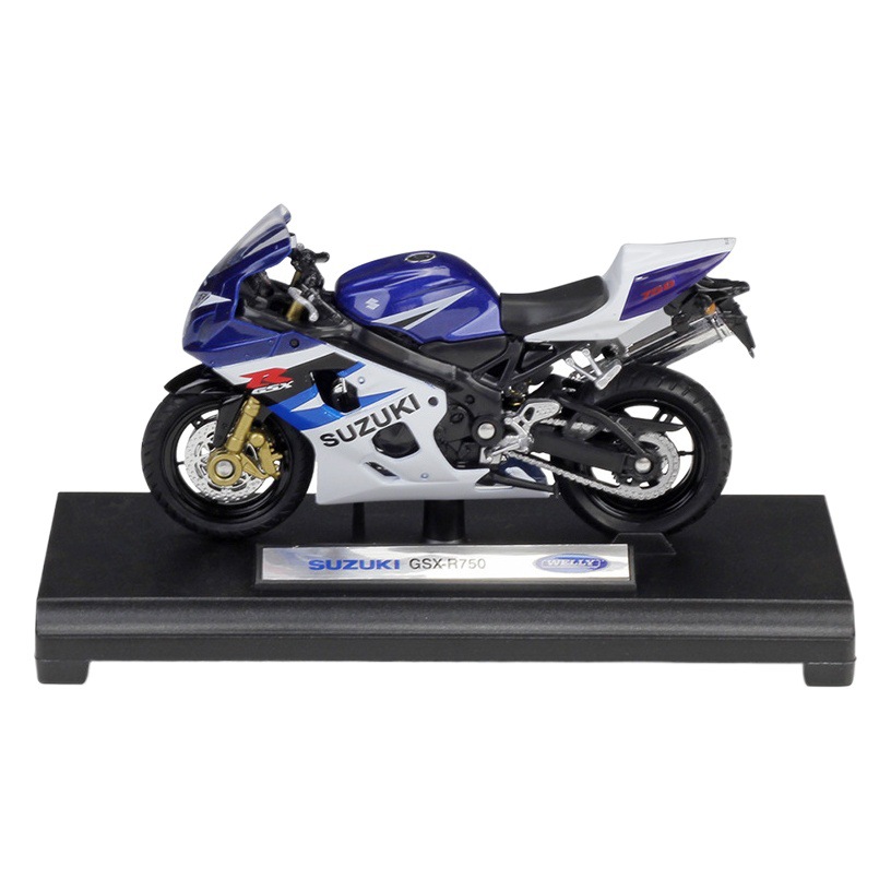 Willy welly1: 18 Suzuki GSX-R750 locomotora pesada simulación aleación motocicleta modelo