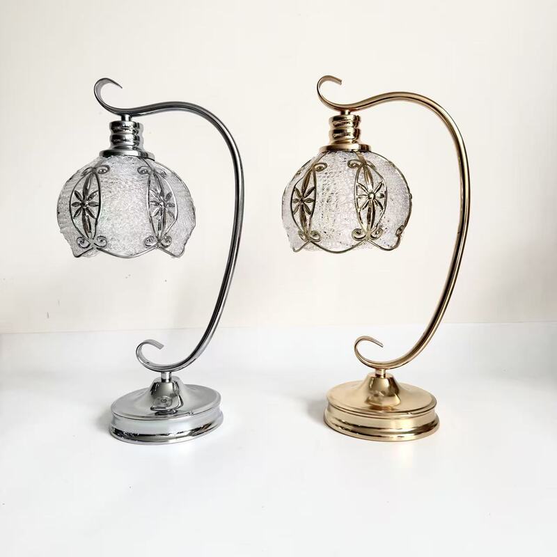 European-Style Vintage Iron Table Lamp for Home Decor | Wholesale of Hotel Light Luxury Art-Style Table Lamp Accessories (Excluding Power Supply)