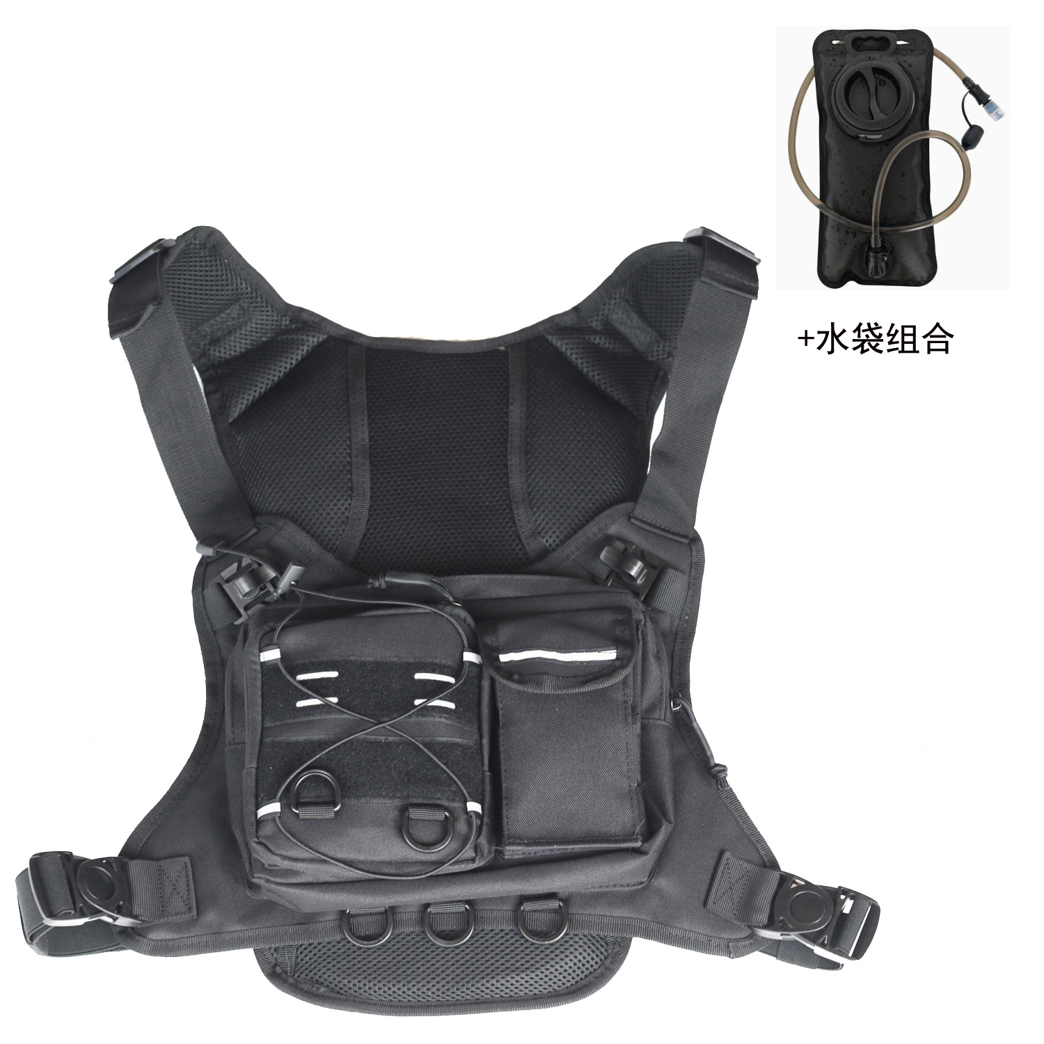 New Waterproof Tactical Chest Bag for Hiking, Cross-Country Camping, Running, Mountain Climbing, Cycling, and Fishing, with Shock Absorption and Breathability
