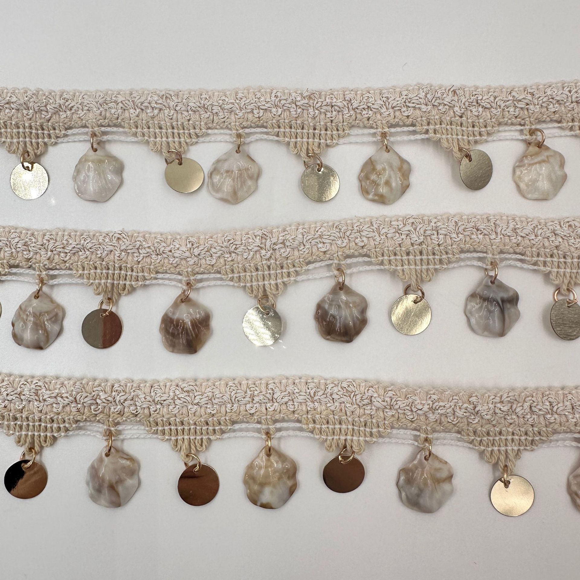 Ethnic wavy pendant handmade