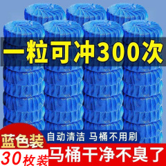 30枚洁厕灵蓝泡泡洁厕宝清洁剂除臭去除异味