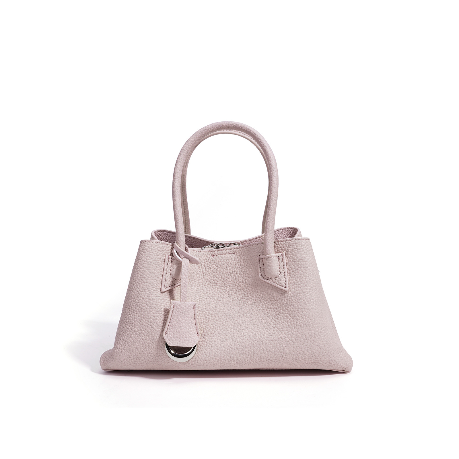 Pink Basket-Style Women's Bag, Niche Design Genuine Leather Crossbody Bag, High-Aesthetic Fashion Versatile Luxury Handbag - Thumbnail 7