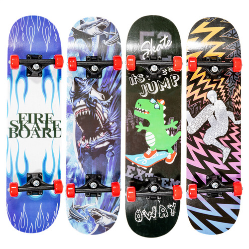 New 80cm Children's Skateboard Beginner Four-Wheel Skateboard Drift Nylon Frame Durable Skateboard Wholesale
