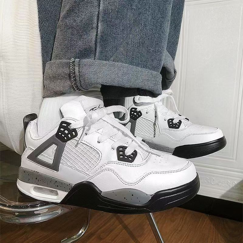 Zapatos de cojín de aire, zapatos de nicho de hombre, zapatos de moda de primavera, zapatos de baloncesto amarillos de suela gruesa