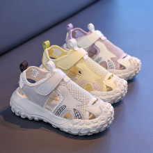儿童透气网面运动凉鞋女童框子鞋2025年新款中大童防踢包头溯溪鞋